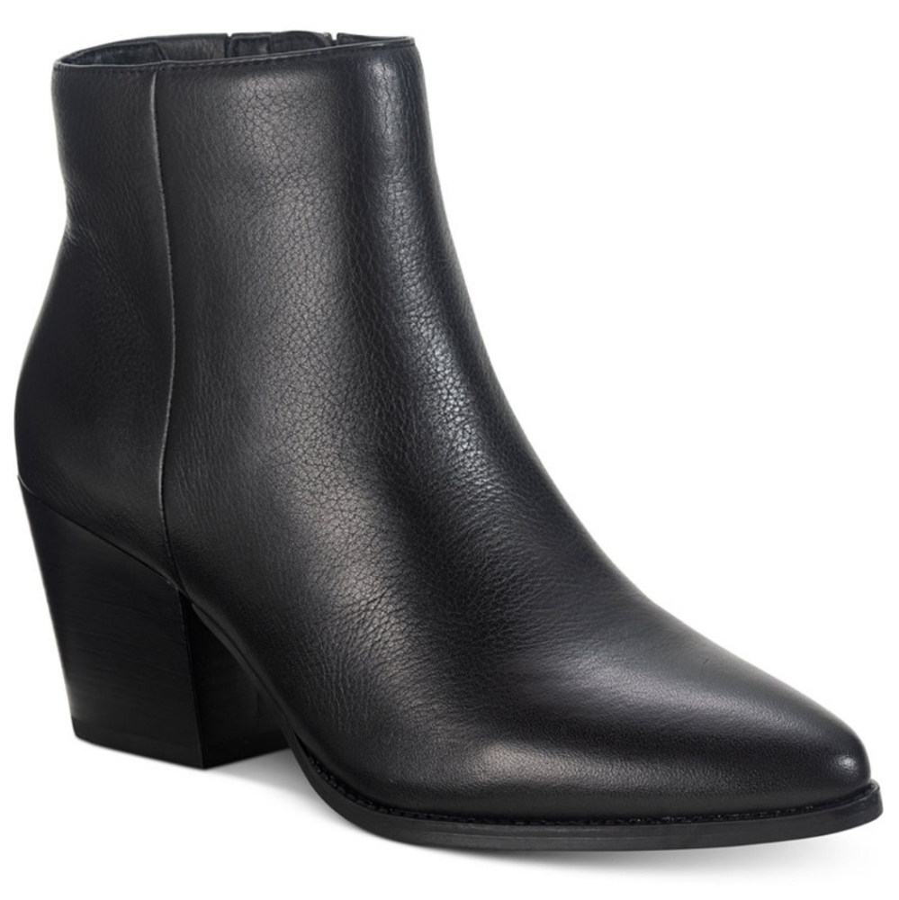 American Rag - Eryn Leather Booties - Black